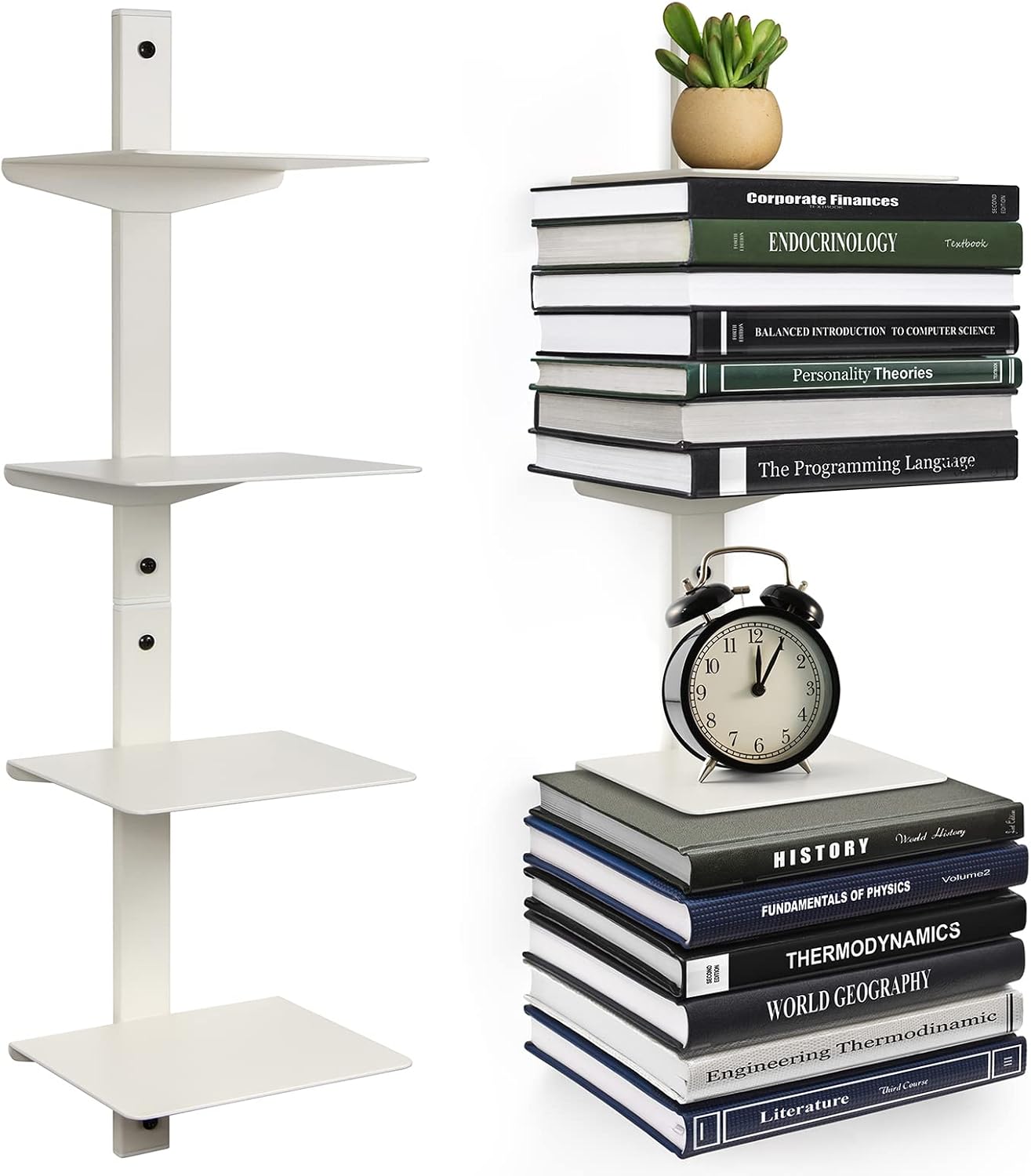 Estantes flotantes para libros 4 niveles invisible