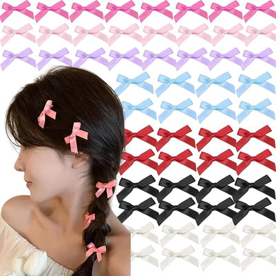 56 Pzas Accesorios Cabello Lazo Satén Mini Mujer Niña