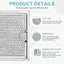 Filtro grasa microondas WB06X10309 comp 7-5/8x5pulg 4 Pzas