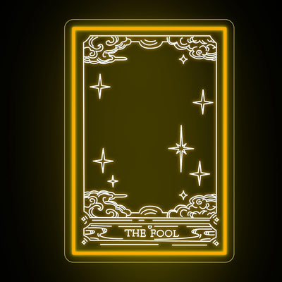 Espejo tarot The Fool con luz decoración dormitorio