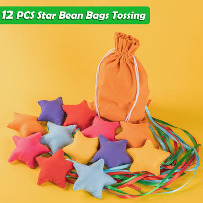 12 Bolsas Frijoles Estrellas para Niños Set Cornhole