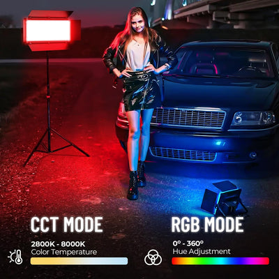 Luz LED RGB estudio profesional CRI 97