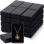 36 Pzas Cajas Regalo Joyería Cartón 3.2x2" Negro