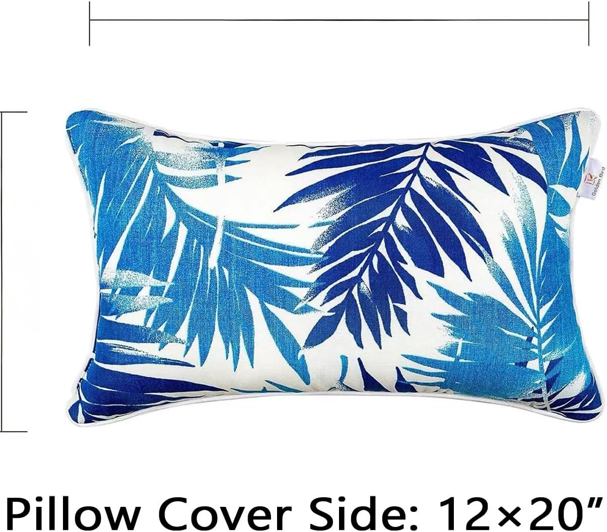 Almohadas impermeables para exteriores 12x20 insertos 4 pzas