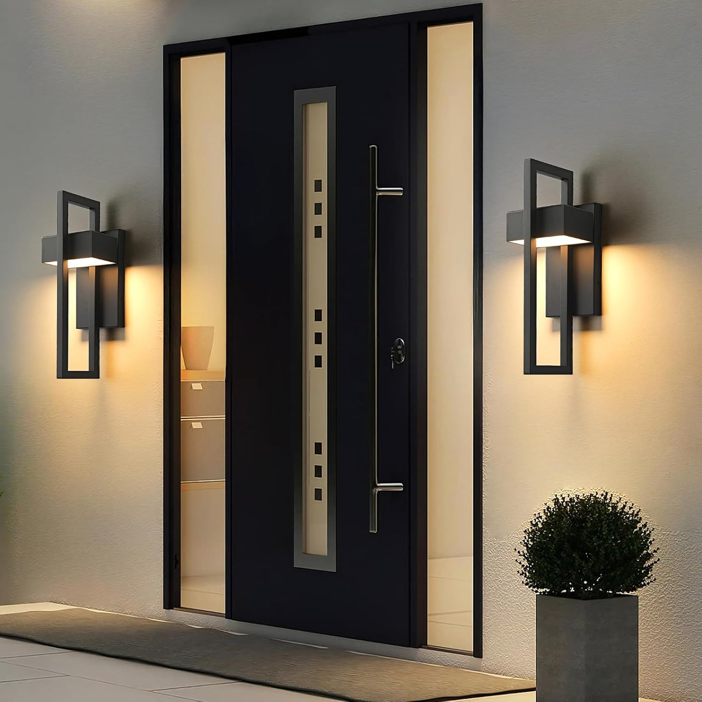 Luces pared exterior LED 3000K contemporáneas