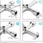 Llave de válvula 4 vías multifuncional paquete 1