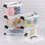 6 Pzas Contenedor Plástico 5qt Transparente con Asa