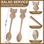 Set 2 Pinzas Madera Tilo para Ensalada Mango Largo