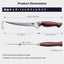 Cuchillo filetear 7pulg acero japonés 10Cr15Mov hoja