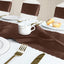 6 Caminos Mesa Satén Chocolate 12x72pulg Brillante Festoneado
