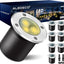 8 Luces LED 12-24V IP67 Impermeable Jardín 3000K Blanco