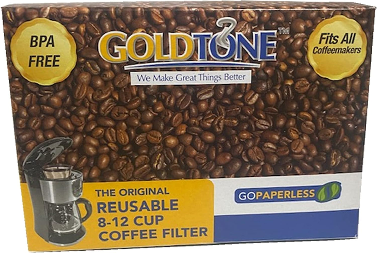 Filtro café reutilizable 8-12 tazas comp Mr. sin BPA pack 2