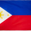 Bandera Filipinas 3x5ft poliéster resistente decoloración
