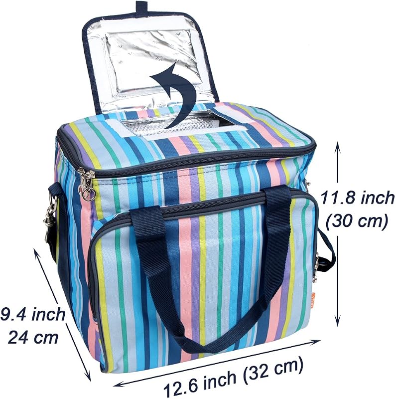 Bolsa térmica plegable 18L/25L aislante 4-6 horas