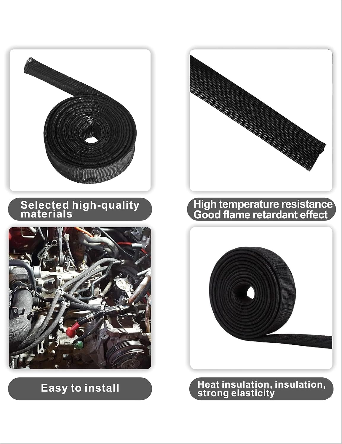 Funda protección térmica manguera auto rollo 2500grados