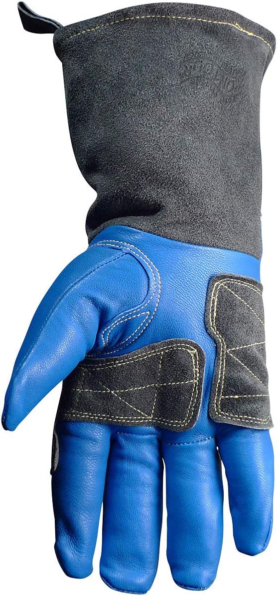 Guantes soldadura MIG/STICK Kontour Kevlar lana azul/negro
