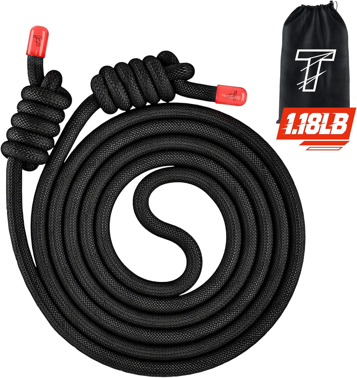 Cuerda ejercicio ajustable 9ft doble tejida cardio
