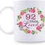 Taza café 11oz regalo 92 años mujer abuela mamá