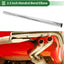 Tubo recto acero inox T304 2.5" 40" tono plateado