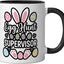 Taza Cerámica Oído Conejo Negro/Blanco