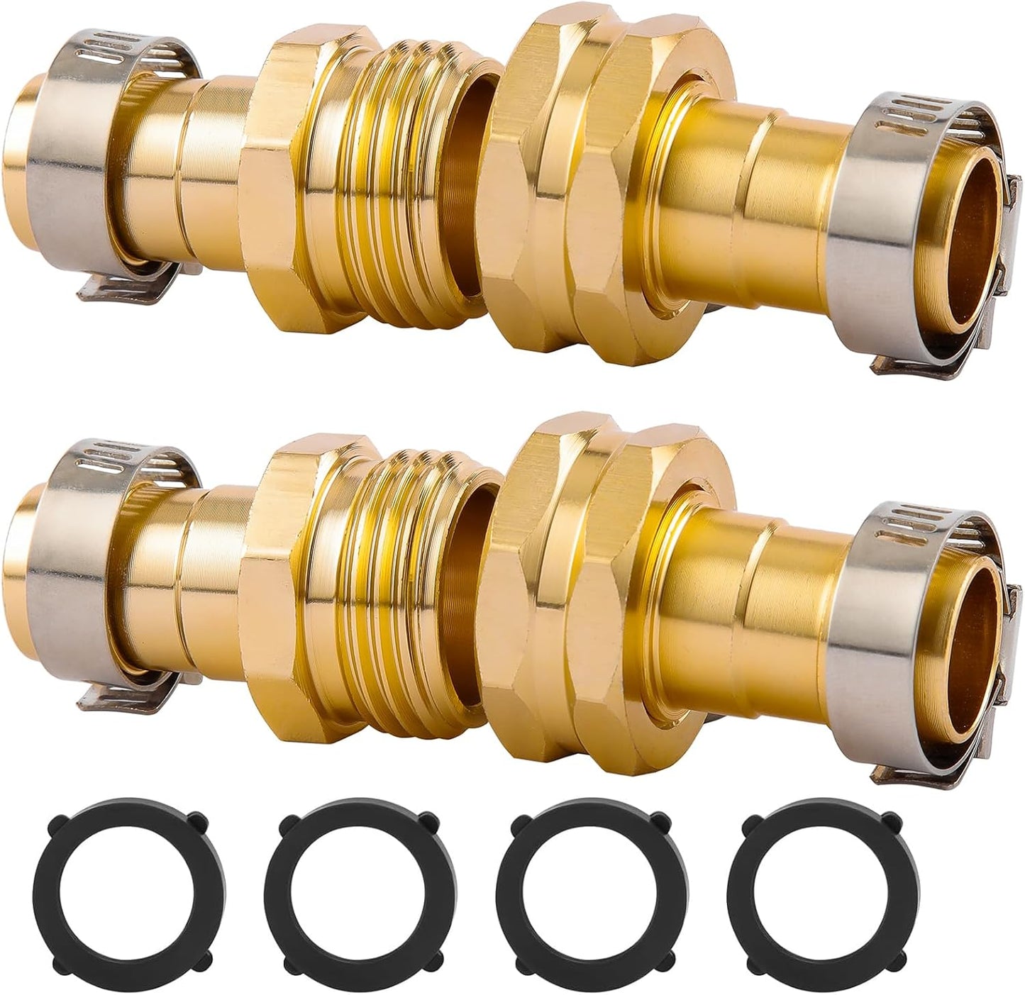 Conector manguera jardín 3/4 y 5/8 pulg 2 juegos
