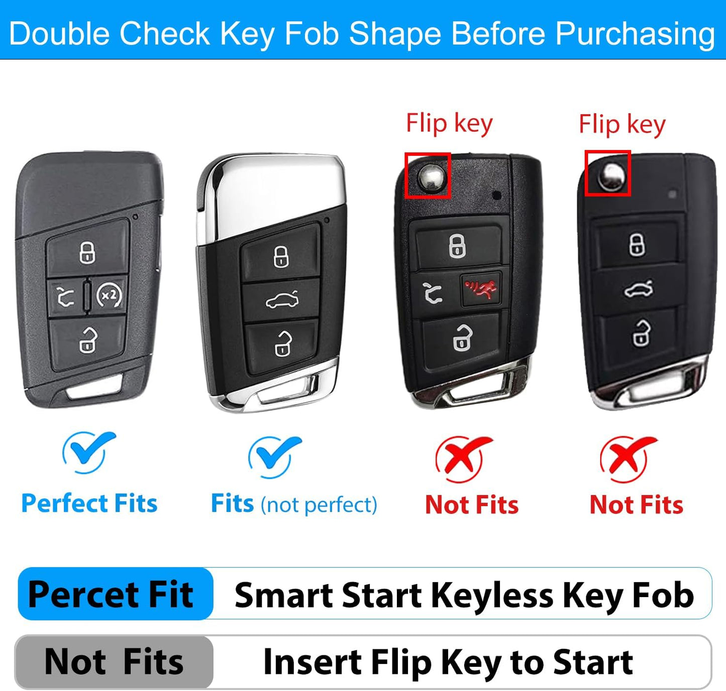 Funda llavero TPU compat VW Jetta Tiguan con control remoto