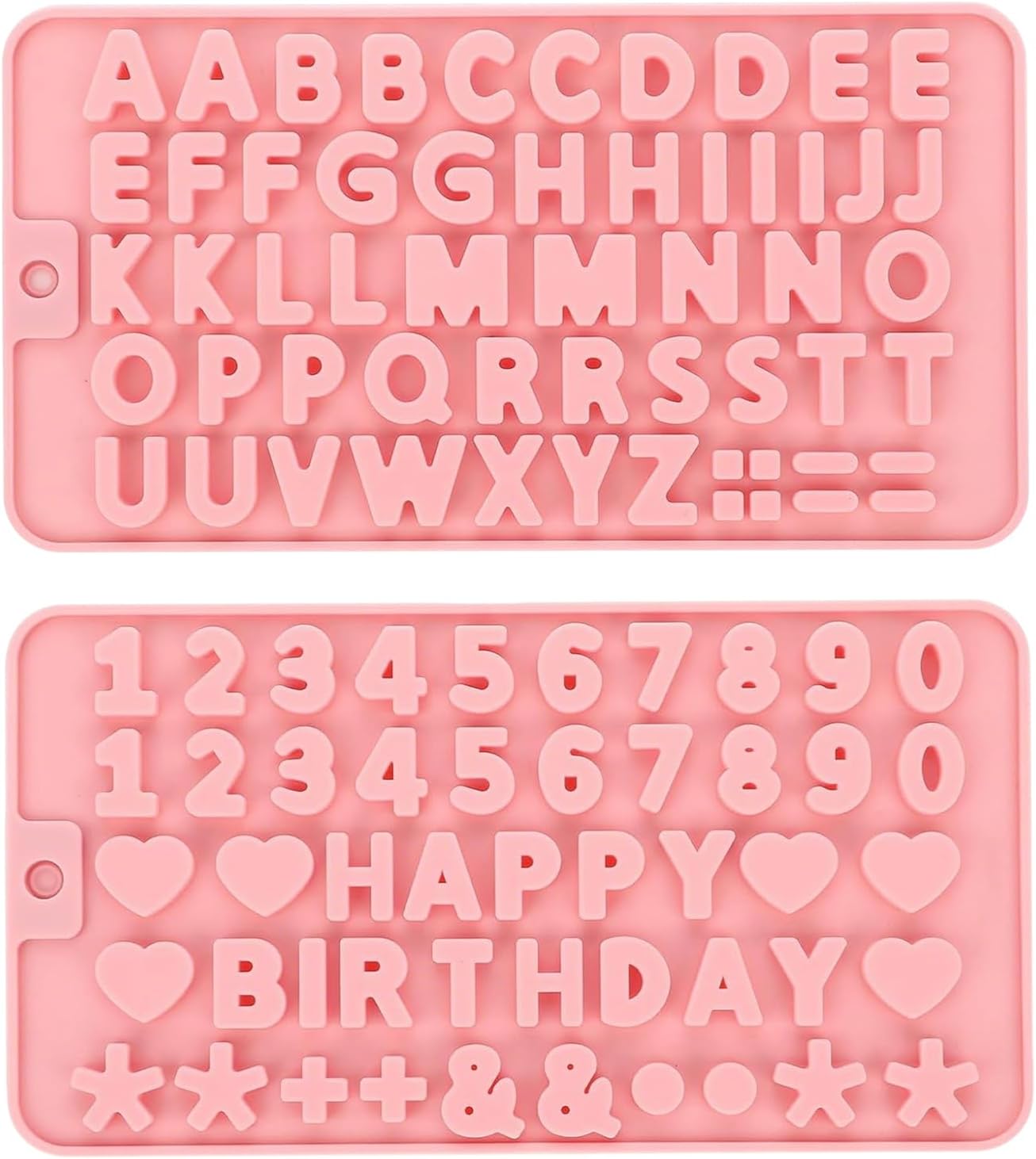 2 Moldes Chocolate Letras Números Reutilizables