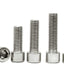 Tornillos hexagonales acero inox M5 30uds DIN 912
