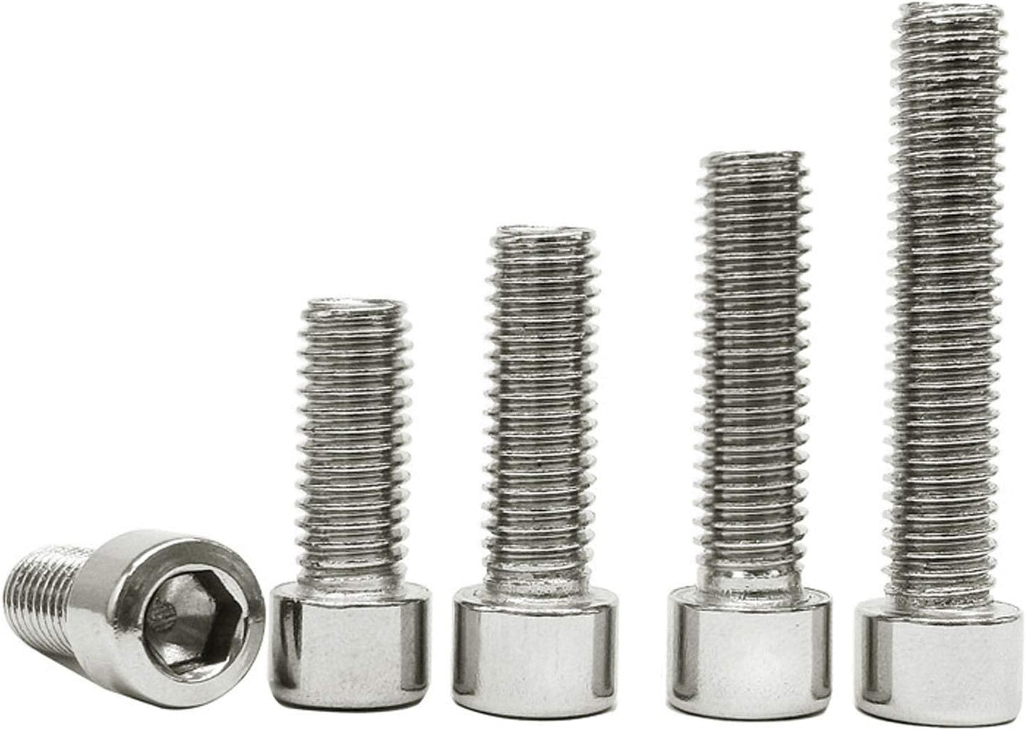 Tornillos hexagonales acero inox M5 30uds DIN 912