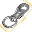 Silla colgante acero inox 1000lb set 2