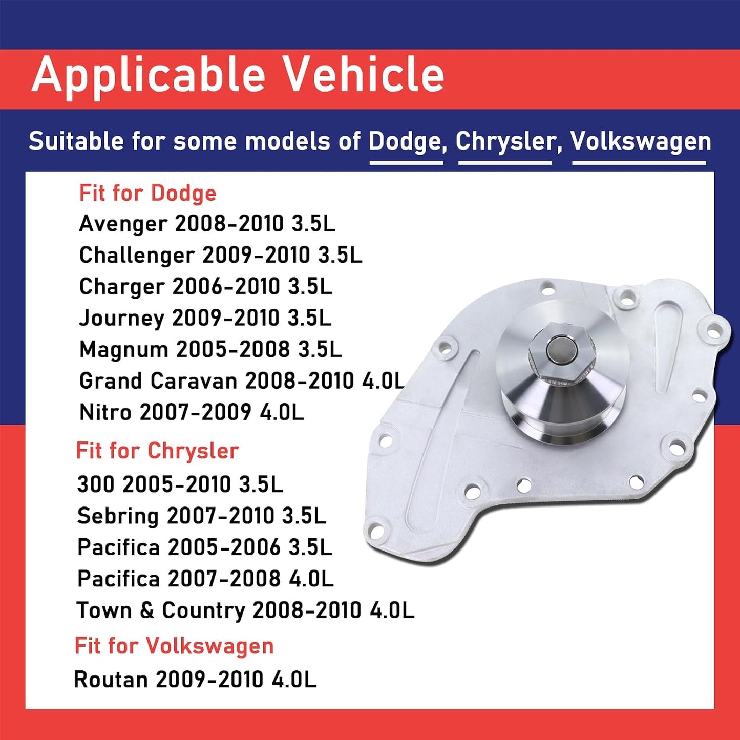 Correa distribución motor bomba agua Dodge Chrysler 3.5L