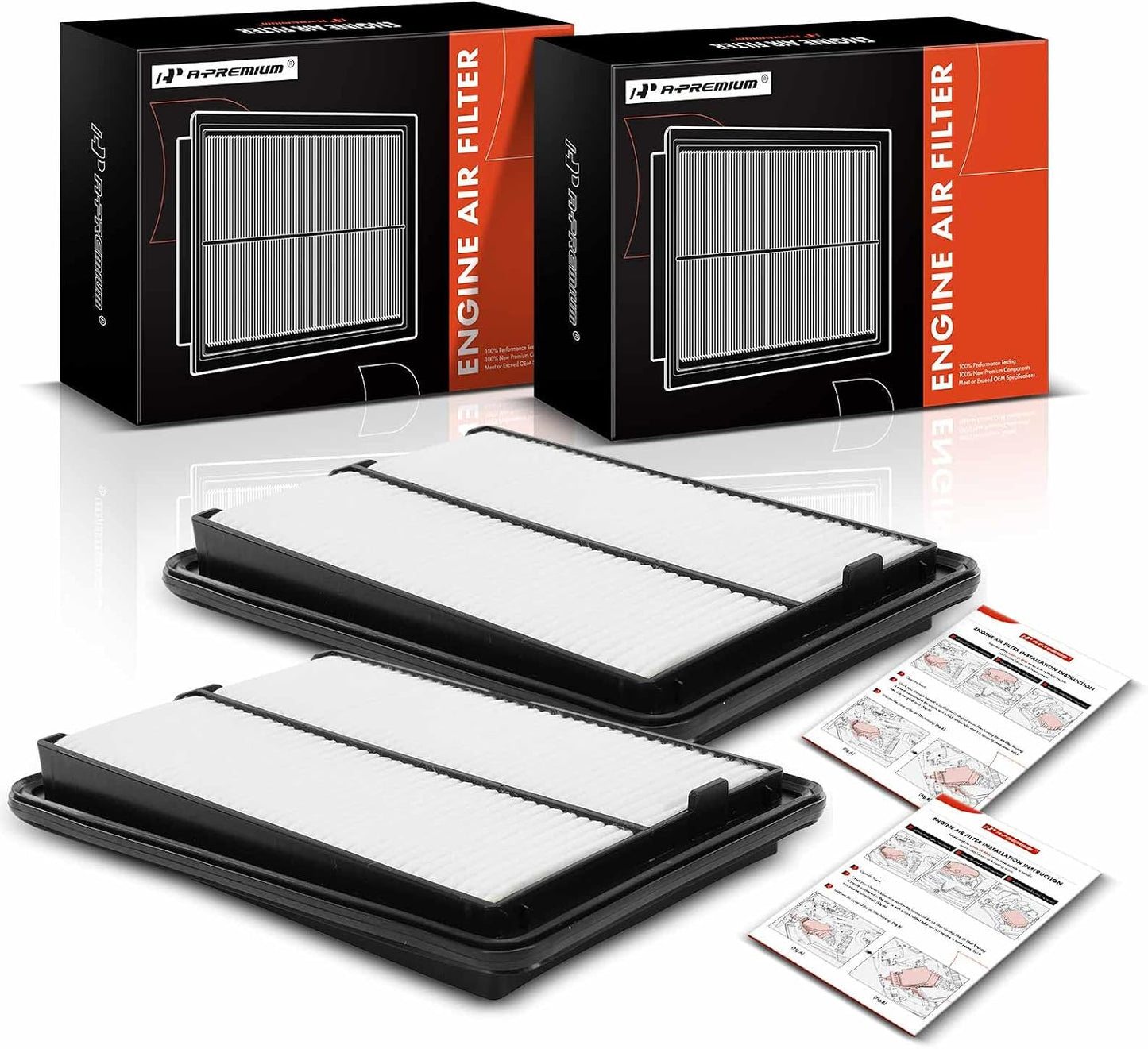 Filtro aire motor 2 pzas comp Nissan Rogue 14-22 Qashqai 17-22