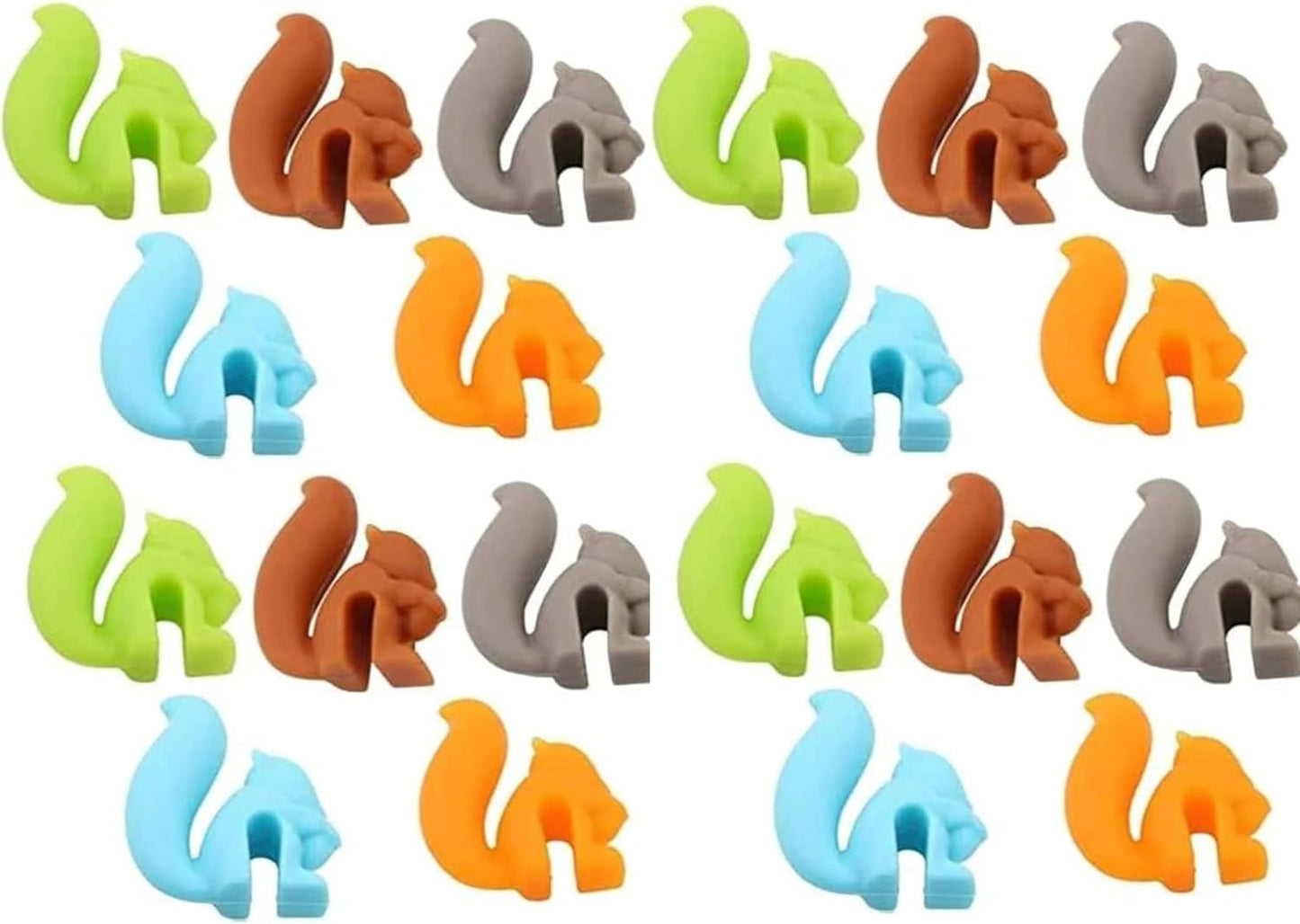 20 Pzas Bolsas Té Silicona Forma Ardilla Colgante para Cafés