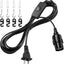Cable extensión farol enchufe E26 interruptor 13ft base mediana