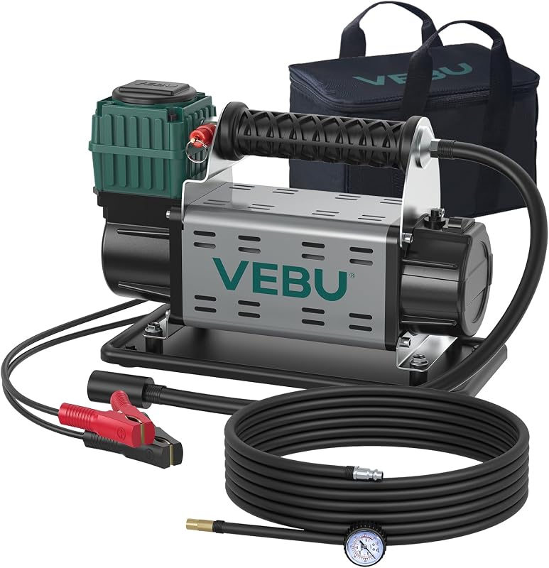 Compresor aire 12V 125PSI inflador neumáticos 5.65CFM