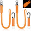 Set 2 llaveros cuerda paracaídas naranja correa trenzada