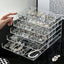 Caja almacenamiento joyas 5 cajones transparente