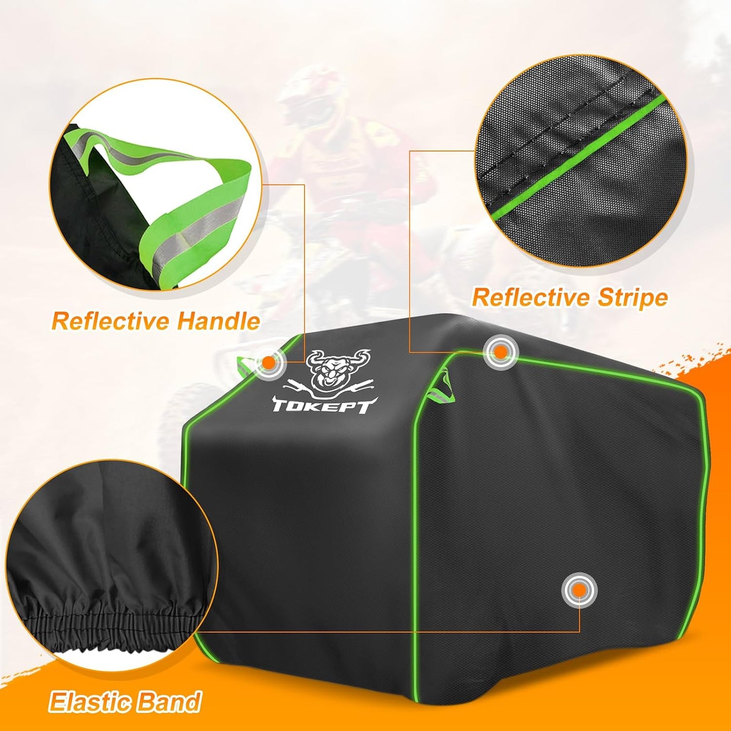 Cubierta impermeable ATV resiste viento y clima
