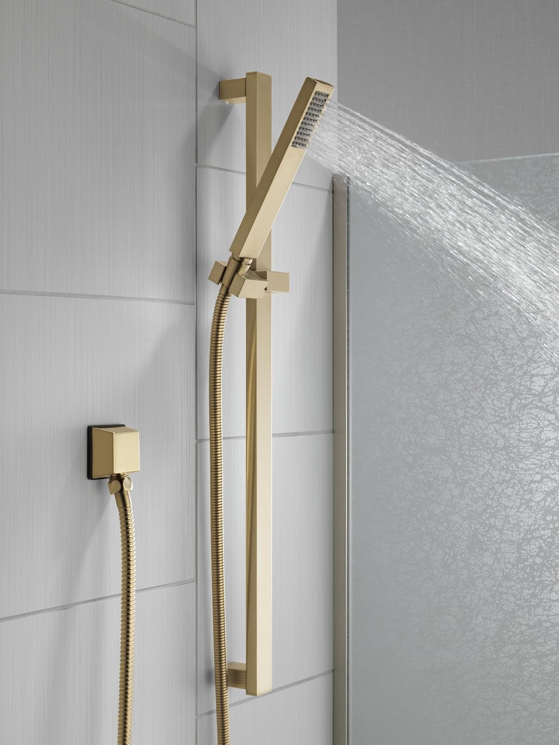 Componentes regadera manual soporte pared Delta