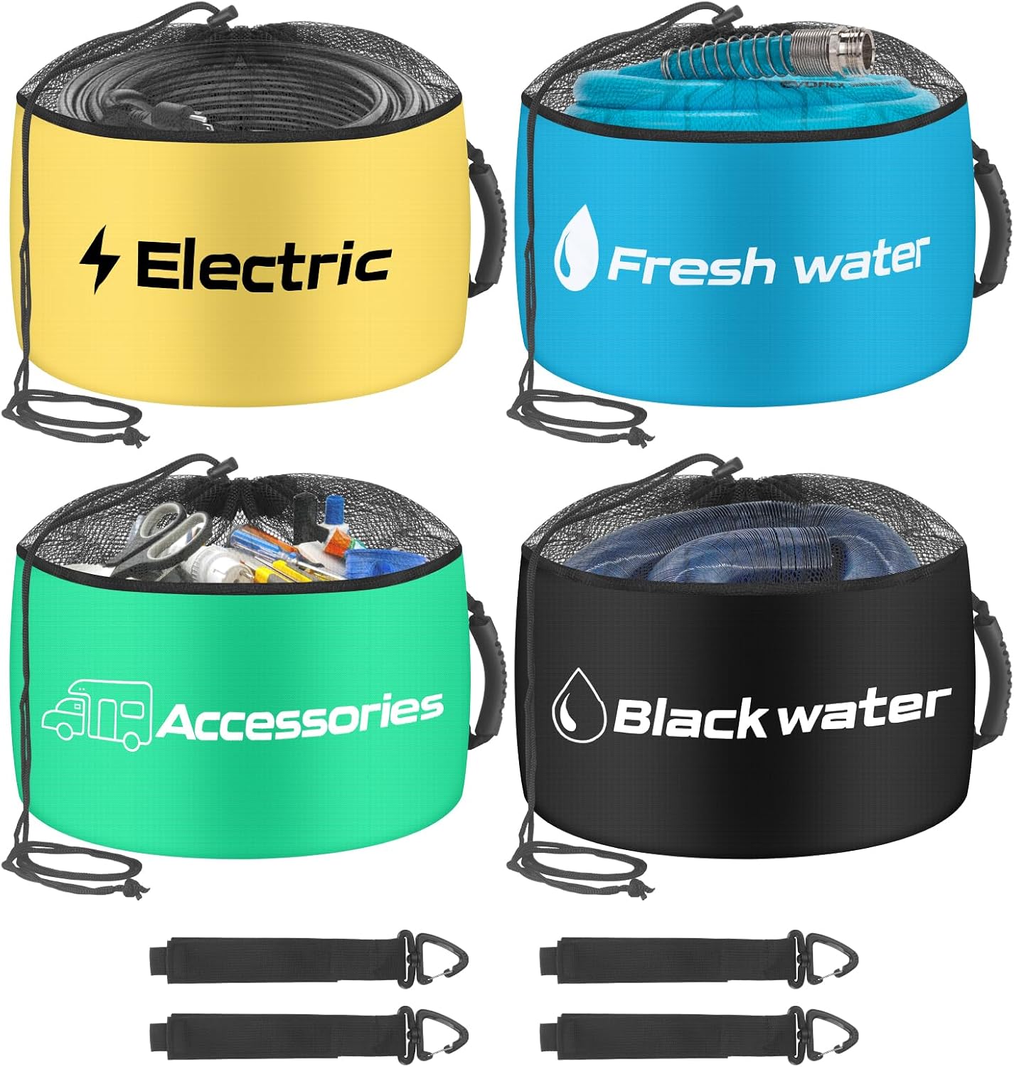 Bolsas almacenamiento RV impermeables 4 pzas