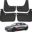 Solapas barro Tesla Model 3 2024 flexibles 4 pzas negro