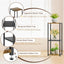 Soportes plantas 3 niveles 31" madera metal interior