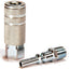Set 2 Acopladores Acero Lincoln 1/4pulg Enchufe Macho