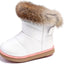 Botas invierno niña impermeable cuero PU antiderrap