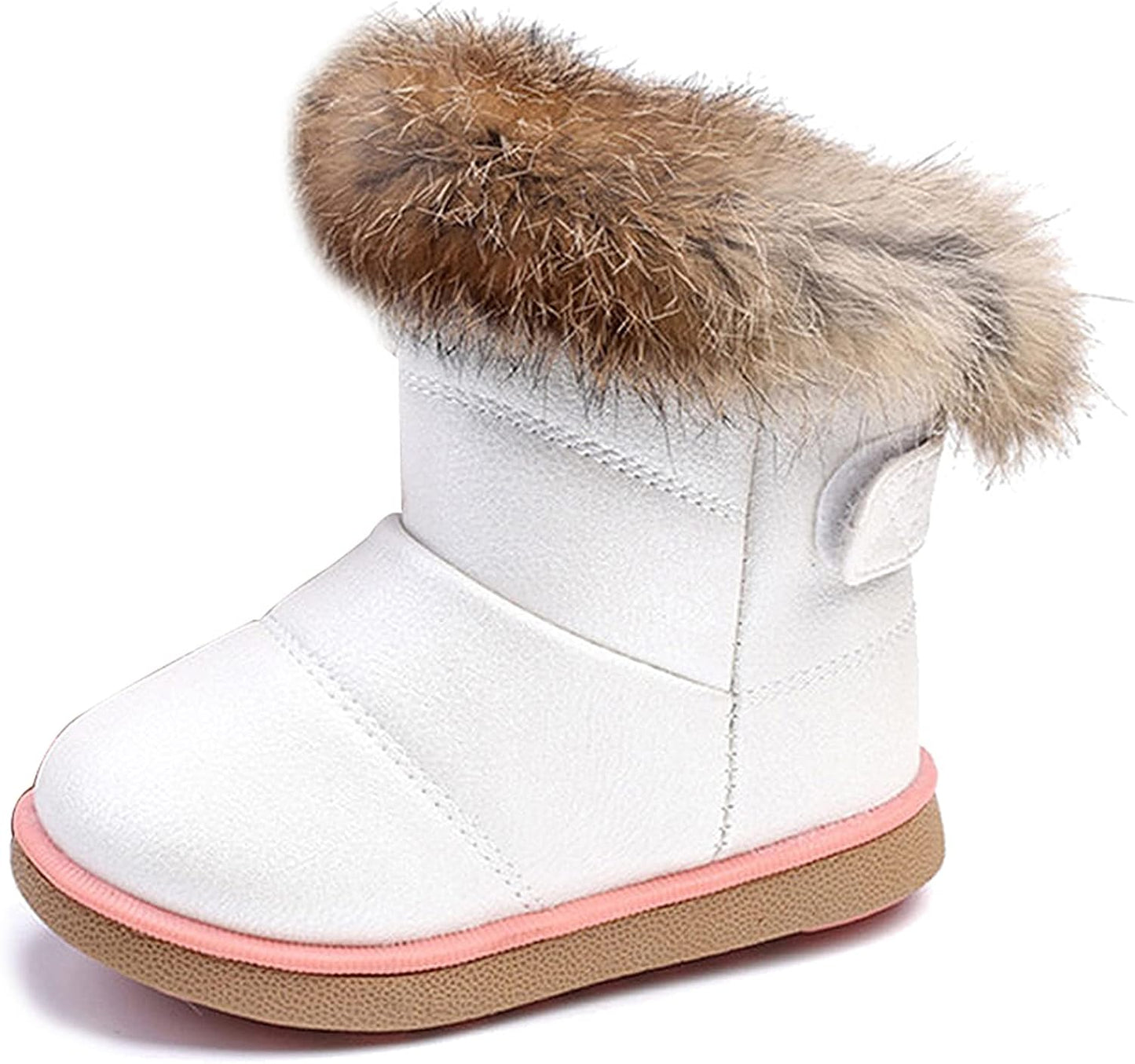 Botas invierno niña impermeable cuero PU antiderrap