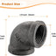 Codo tubo hierro 1/2pulg pack 20 accesorios industrial