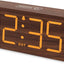 Reloj despertador digital de madera alarma volumen