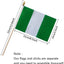Banderas nigerianas 5x8" pack 12