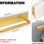 Toallero autoadhesivo acero inox 304 9pulg dorado