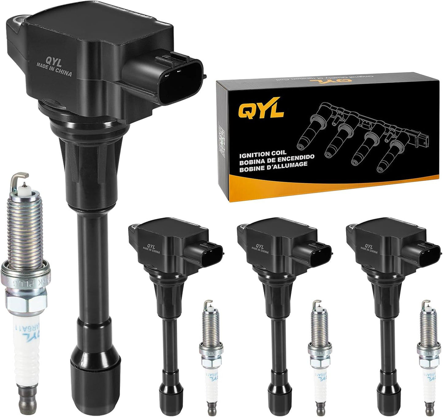 4 Bobinas Encendido Iridio Comp Nissan Altima Versa 2.5L
